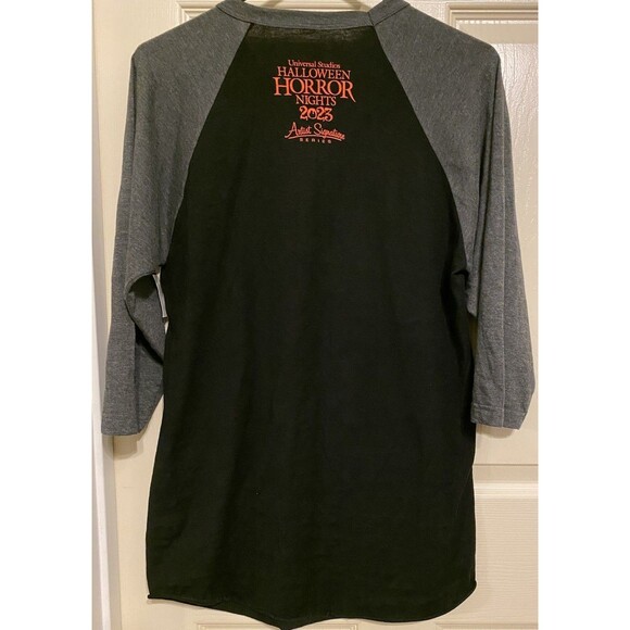 Chucky Raglan Shirt HHN Halloween Horror Nights 2023 Artist Signature Series NWT - Picture 5 of 13
